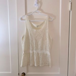 Wilfred peplum tank- size large